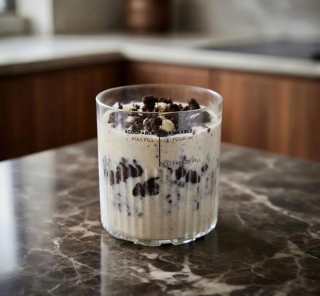 Ninja Creami - Krämig vaniljglass med oreo