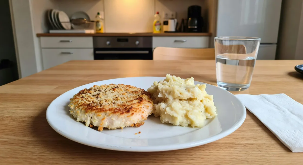 Saftiga Wallenbergare med blomkålsmos